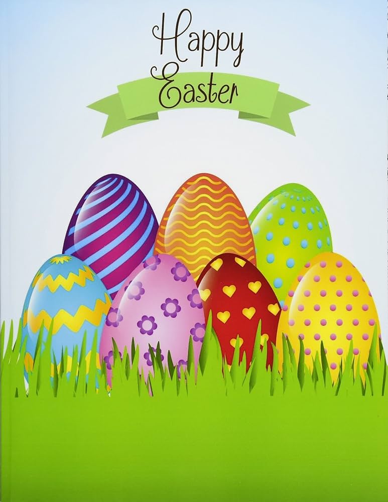 Wishing You a Happy Easter: XL Greeting Card Notebook with Beautiful Easter  Art Included; Easter Greeting Cards in al; Easter Greeting Cards in